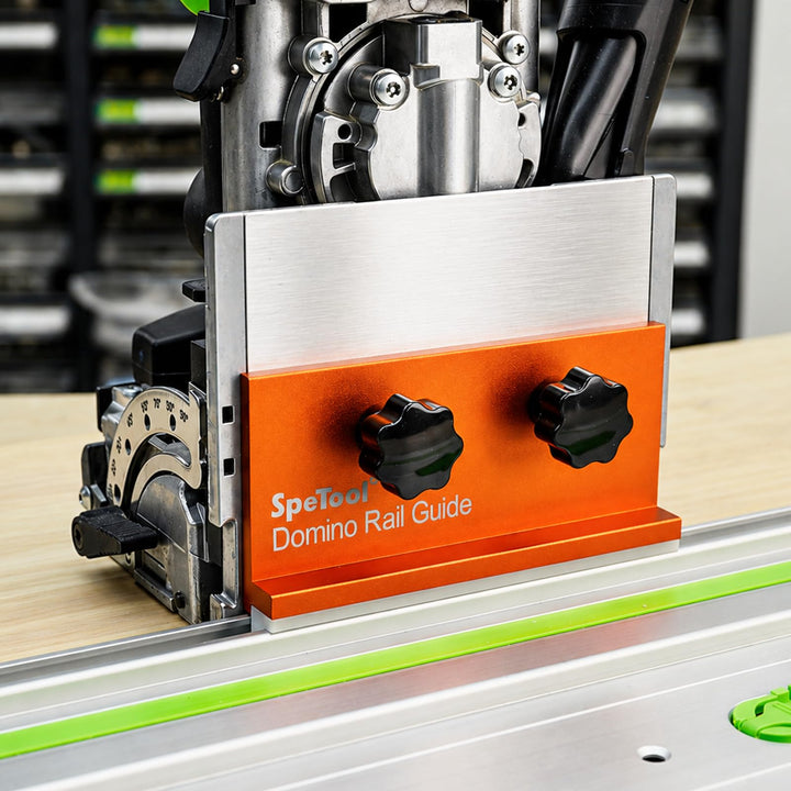 SpeTool Aluminium DomiRail Schienenverbinder, Domino Adapter kompatibel mit FESTOOL DOMINO DF 500 &