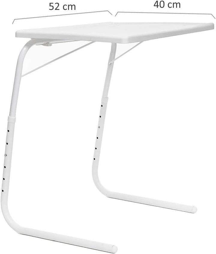 ECOVELO Multifunktionaler Klapptisch Table-Mate mit 6 Höheneinstellungen und 3 Ecken, Verstellbarer