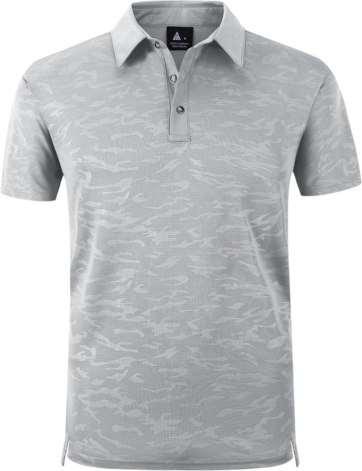 geeksport Herren Poloshirt Kurzarm Tennis Regular Fit Shirt Sport Schnelltrocknend Atmungsaktiv Polo