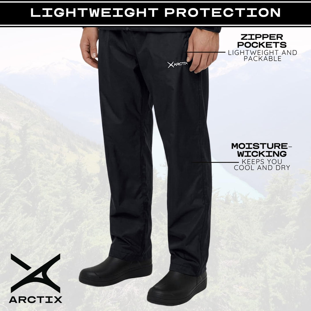 ARCTIX Herren Rain Pant Storm Regenhose Small (29-30W * 30L) Schwarz, Small (29-30W * 30L) Schwarz