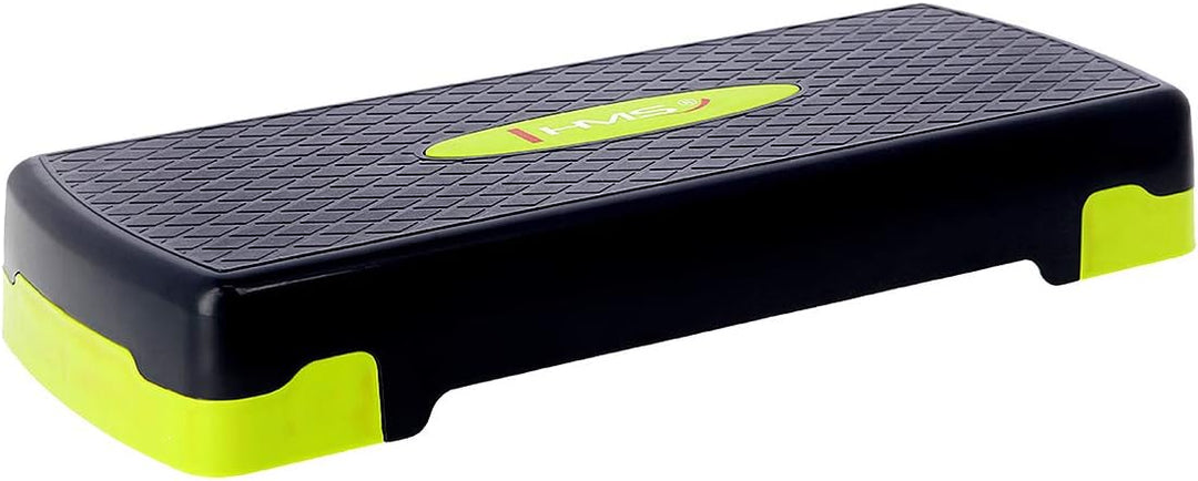 HMS Steppbrett Crossfit Fitness Stepper 3-Stufen Stepper Step-Bench - Grün-grau - AS002 - Länge 67 c