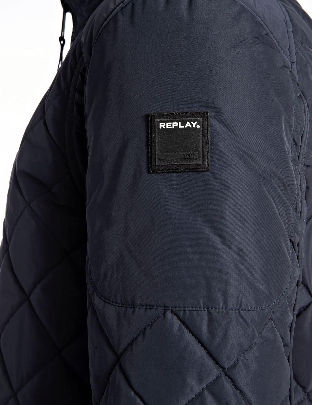 Replay Herren Bikerjacke XS Blue 086, XS Blue 086