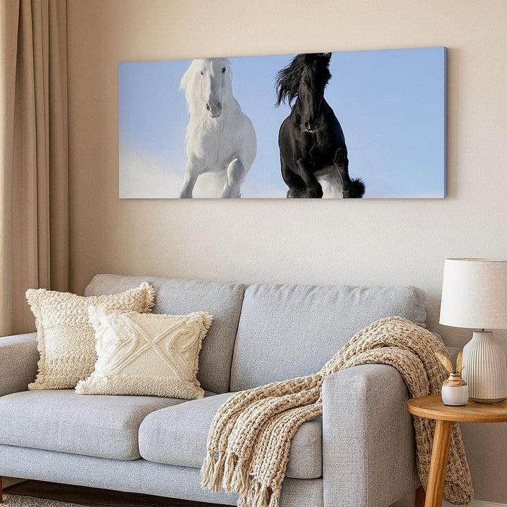 Wandbilder Dekoration Wohnzimmer Tiere Schönheit Wettbewerb Panorama Bilder auf Leinwand 120x50cm Le