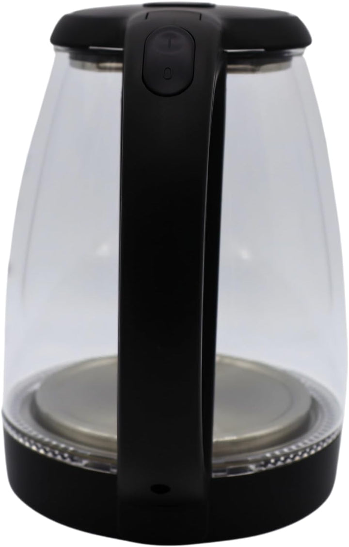 SHOV Glas Wasserkocher 1,8L – 1500W, LED-Beleuchtung, 360° Basis, Trockenlaufschutz – Schwarz