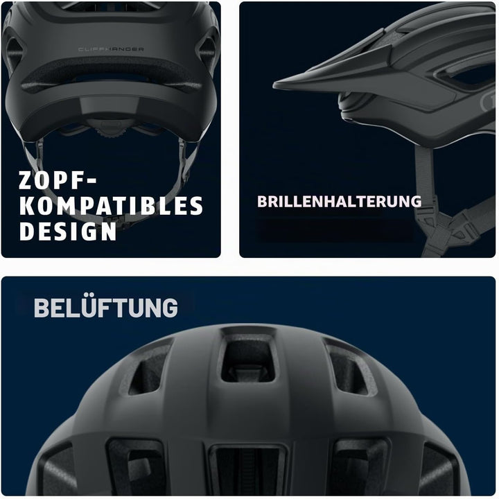 ABUS MTB-Helm Moventor 2.0 - komfortabler Fahrradhelm fürs Gelände - All-Mountain-Helm - für Damen u