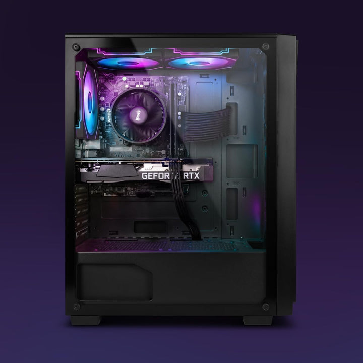 Vibox V-68 Gaming PC Set Komplett • Monitor 24 Zoll • AMD Ryzen 5 5500 4,2GHz • RTX 3050 6GB • 16GB
