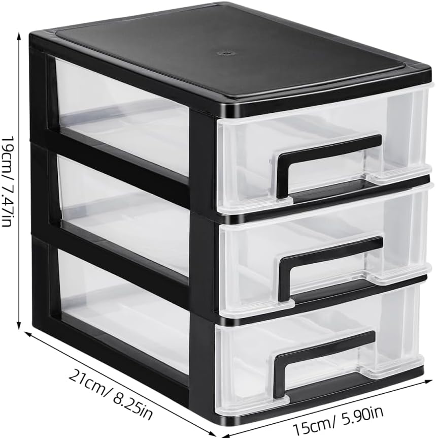 IMIKEYA Schreibtisch Organizer mit Schubladen - Klein Desk Schubladenbox Lagerung Schublade Multi-Sc