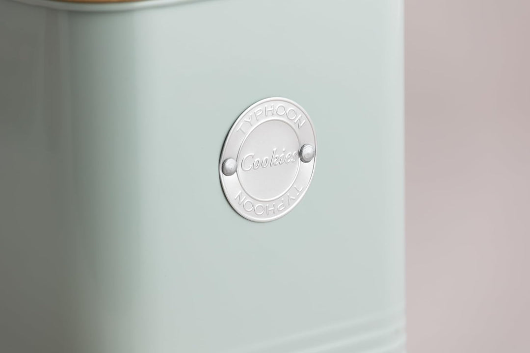 Typhoon Squircle Keksdose luftdicht mit Deckel mintgrün 1,8L, Gebäckdose mit Bambusdeckel, hochwerti