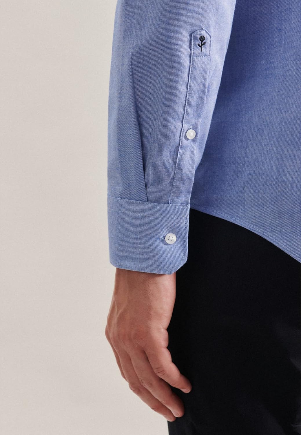 Seidensticker Herren Hemd 36 Blau, 36 Blau