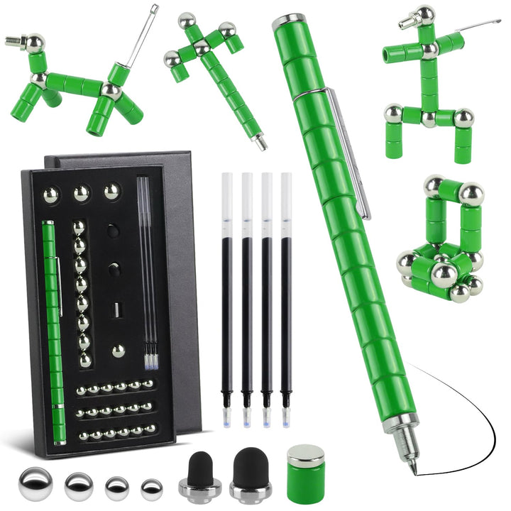 Rayong Magnetischer Kugelschreiber,Fidget Pen Magnet Stift,Coole Gadgets Stressabbau Druckkugelschre
