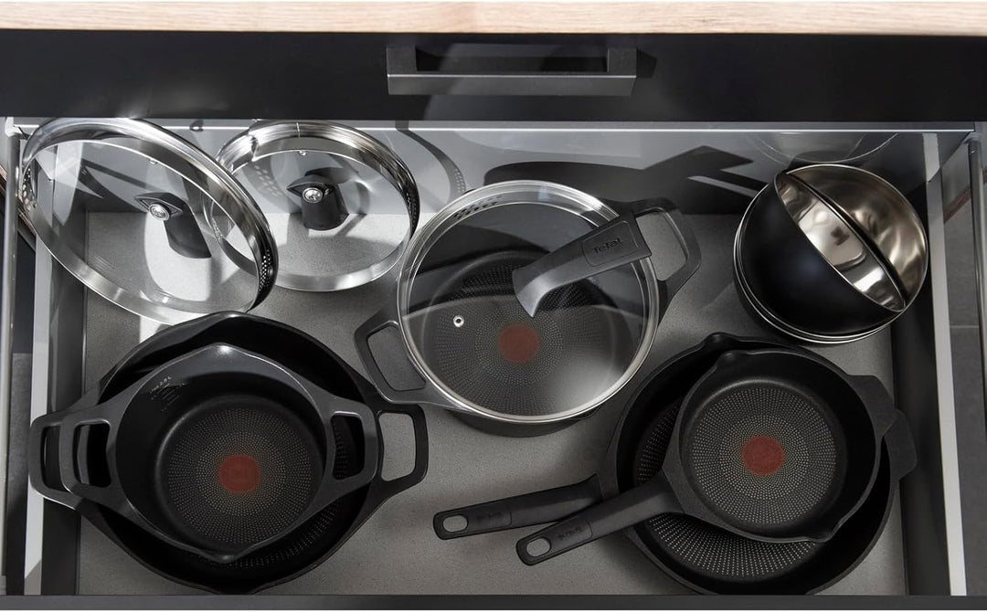 Tefal E24904 Robusto Aluguss Bratpfanne 24 cm | einfache Reinigung | Antihaftversiegelung | Thermo-S