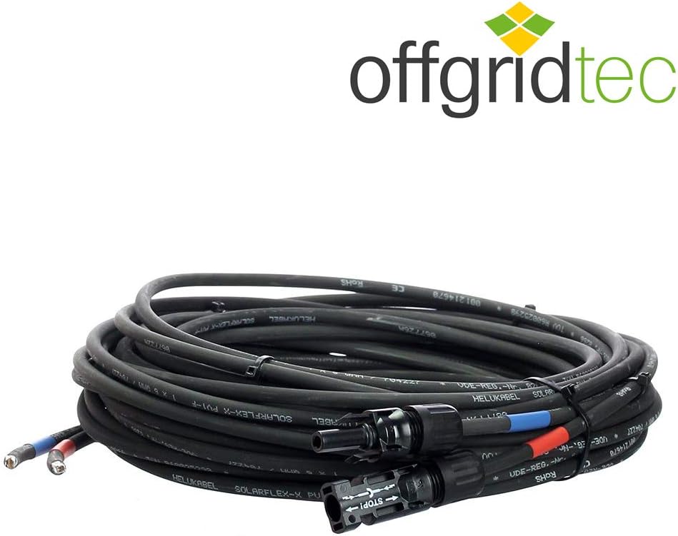 Offgridtec 10m 4mm² Solar-Verlängerungskabel mit Solarstecker, 10m
