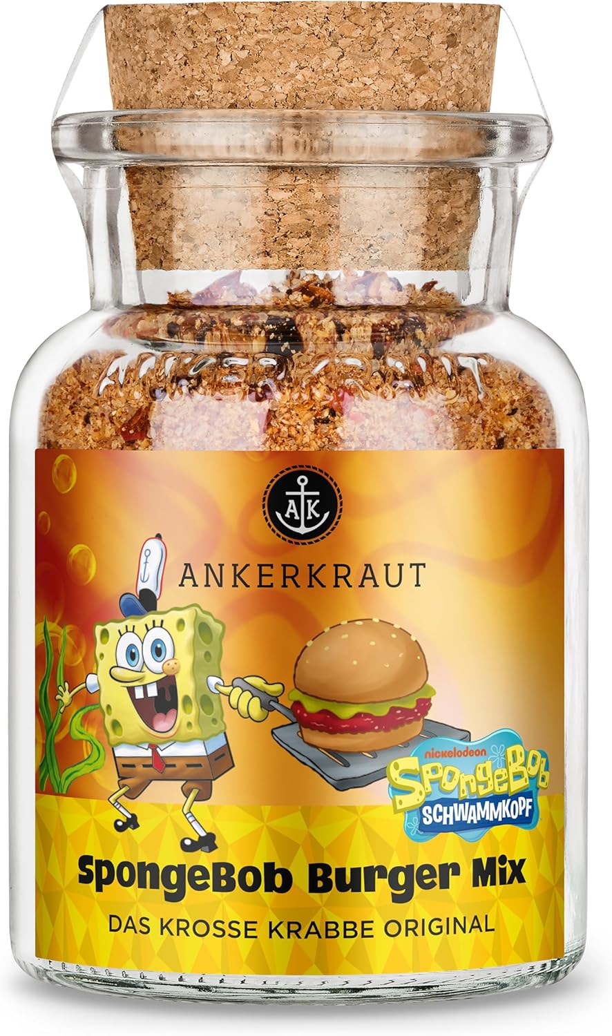 Ankerkraut x Spongebob Geschenk-Box, mit Pineapple Curry und Burger Mix, Spongebob-Edition, Nickelod