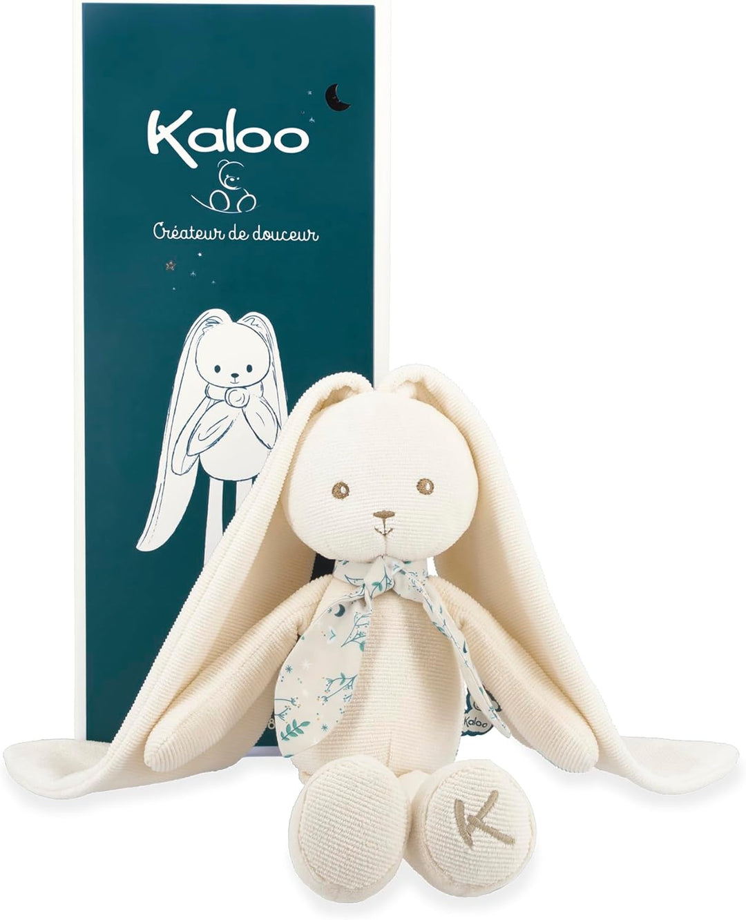 Kaloo - Lapinoo - Pantin Lapin - Baby Plüsch Jersey und Strick - 25 cm - Farbe Creme - Sehr weiches
