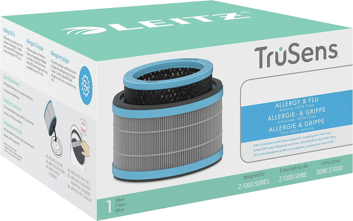 Leitz TruSens Allergie &amp; Grippe HEPA-Filter mit Trommel für Leitz TruSens Z-1000 Luftreiniger, Antiv