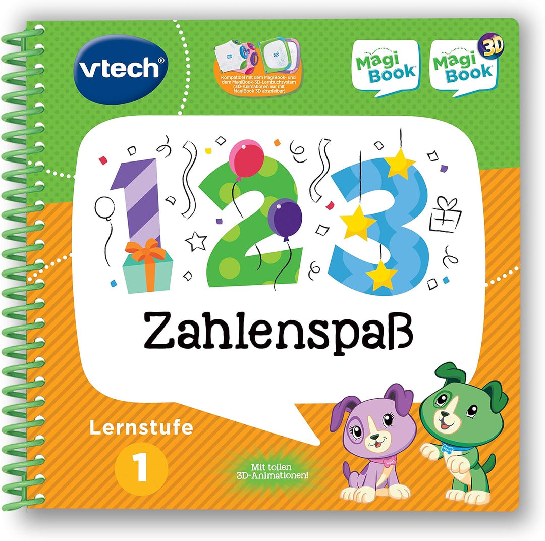 Vtech 80-488904 MagiBook-Lernbuch-Bundle: 3 Bücher der Lernstufe 1 (Tierbabys 3D, Formen und Farben