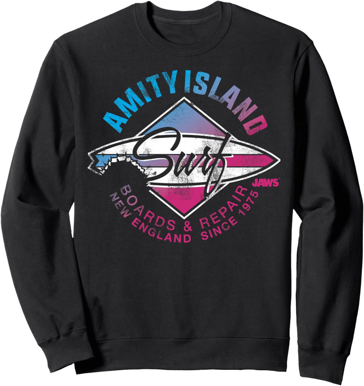 Jaws Amity Island Surf Boards And Repair Sweatshirt
