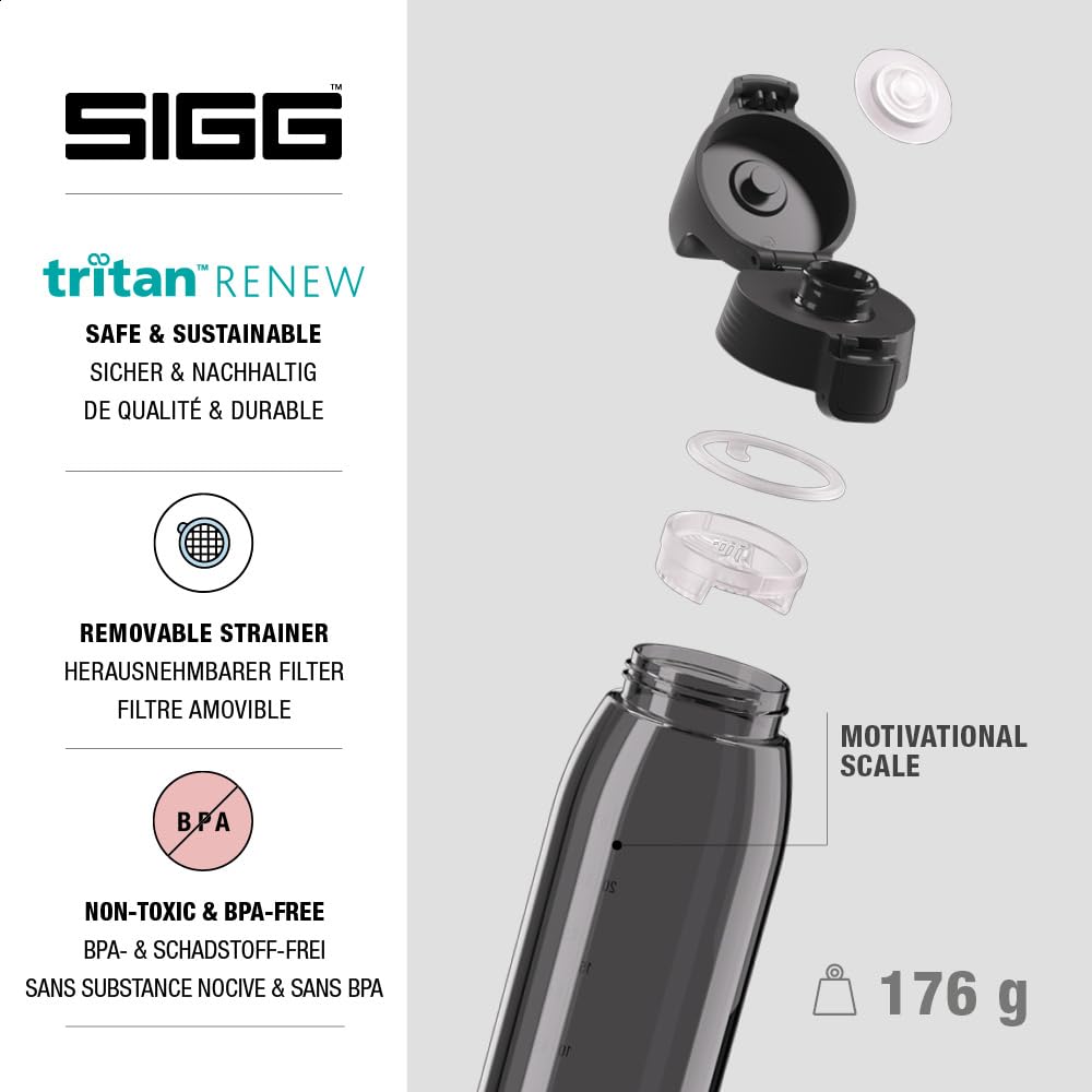 SIGG - Tritan Trinkflasche - Total Color ONE ONE - Für Kohlensäurehaltige Getränke Geeignet - Spülma