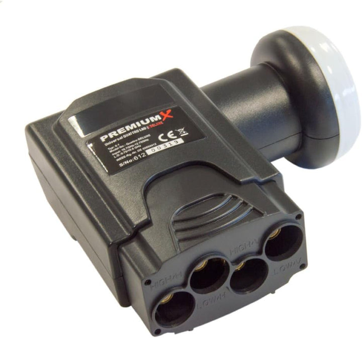 Premium X Deluxe Quattro LNB SAT Mehr-Teilnehmer für Multischalter Digital Satelliten Signalumsetzer