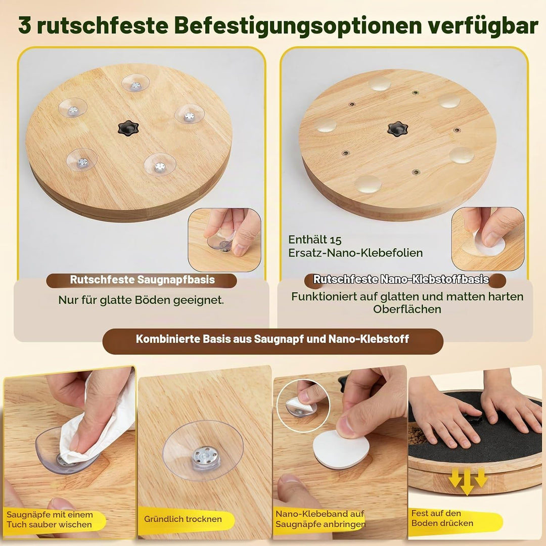 Hundekratzbrett für Krallen mit Leckerli-Box, Hundekrallen-Kratzunterlage, einstellbares interaktive