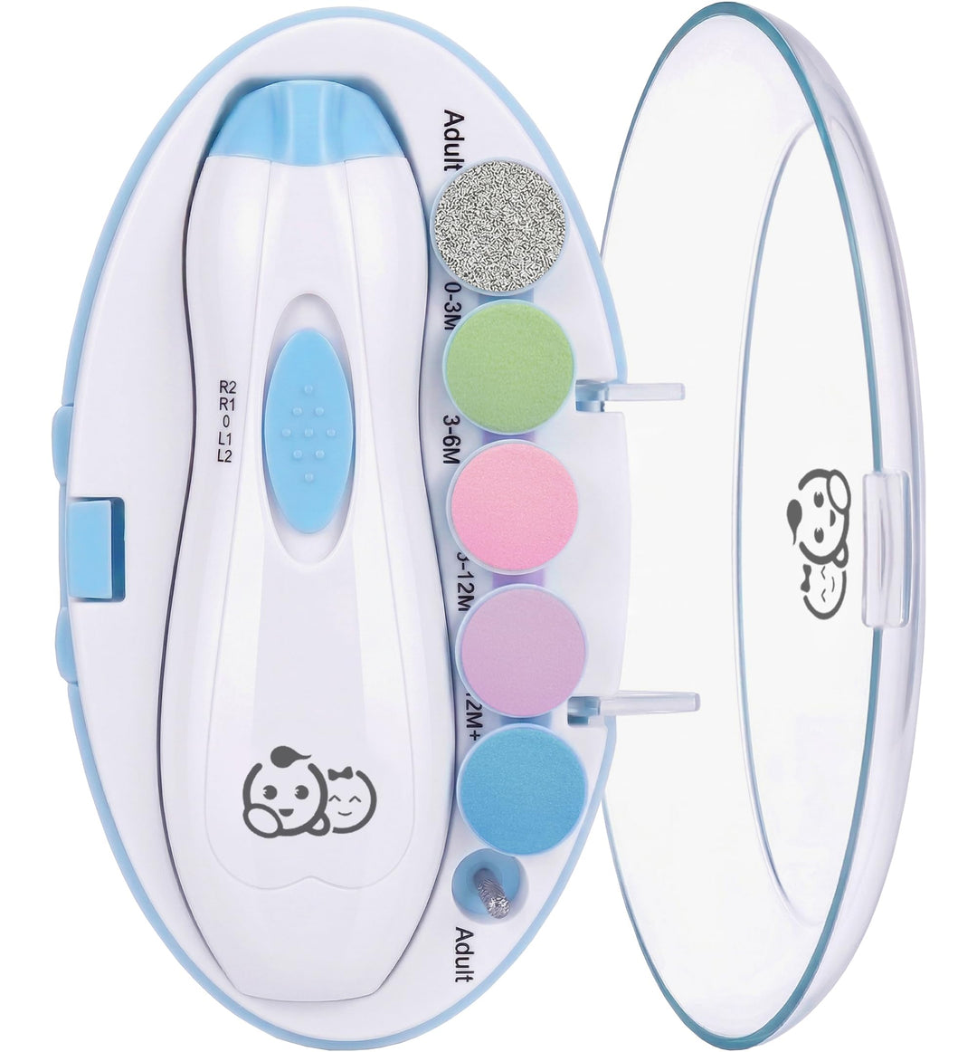 Baby-Nagelschneider 6 in 1, Royal Angels Baby Elektrische Nagelfeile, Baby-Pflegeset, Maniküre-Set f