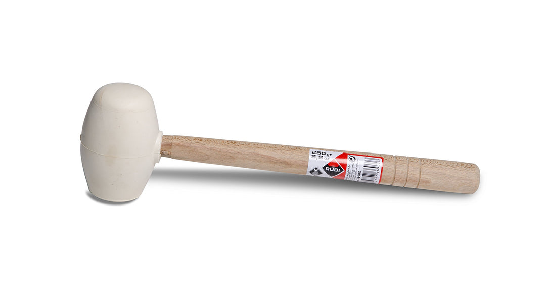 Rubi 66905 Gummihammer, Weiss