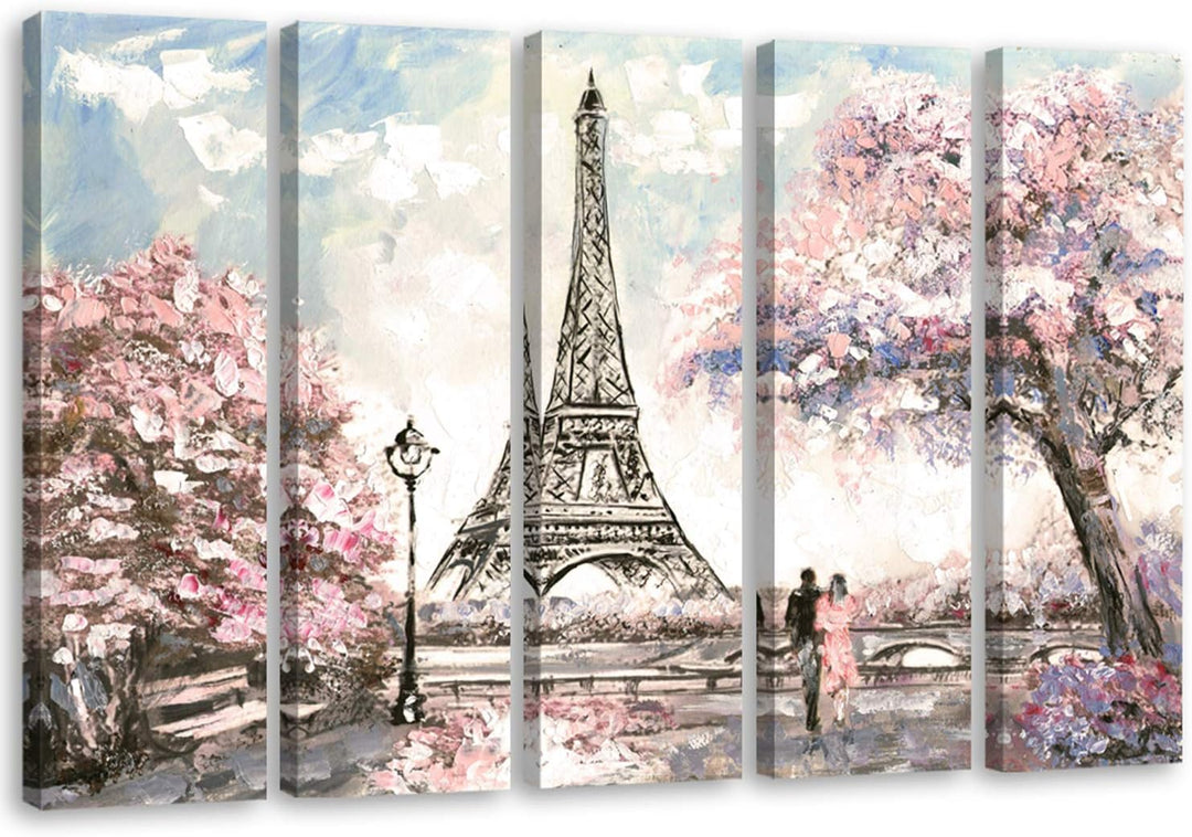 Feeby. Leinwandbild - 5 Teile - Bilder, Wand Bild, Wandbilder, Kunstdruck XXL, 5-Teilig, Typ C, 150x