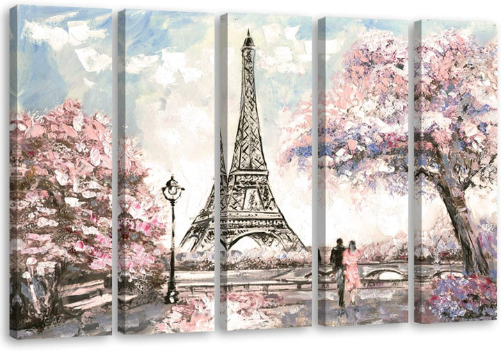 Feeby. Leinwandbild - 5 Teile - Bilder, Wand Bild, Wandbilder, Kunstdruck XXL, 5-Teilig, Typ C, 150x