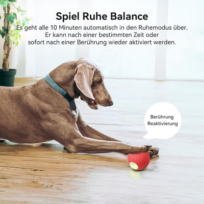 Cheerble Smart Interaktives Hundespielzeug Bälle Wicked Ball PE, verbesserte Gummiversion, Rot, Rot