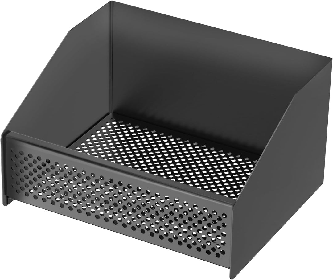 johgee Pelletkorb, Pelletbrennkorb für Kamine und Öfen | 30 × 25× 17 cm (Schwarz)