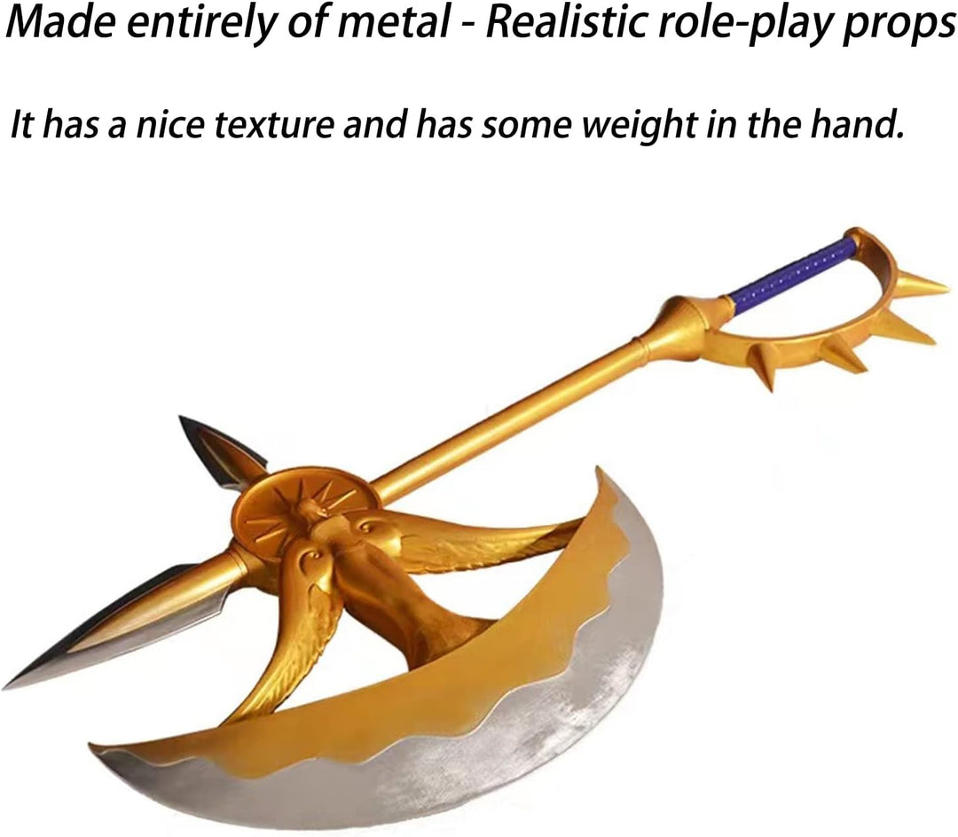 Axe of Escanor, The Seven Deadly Sins Rollenspiel-Requisiten, 1:1 Nachbildung, zwei Materialien erhä