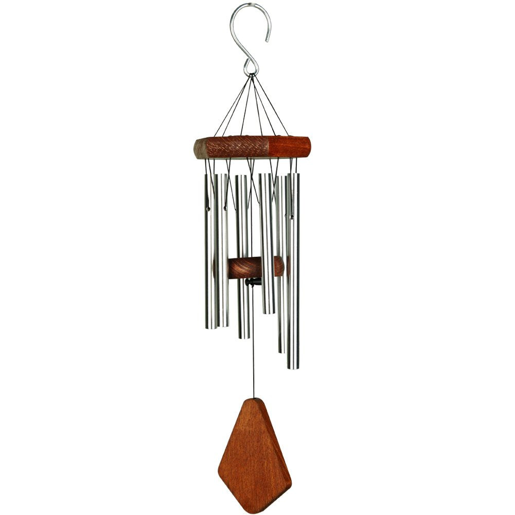 NATURE'S MELODY - Premium Klangspiel, ca. 18 Zoll / ca. 45 cm, silberfarben Silber 18-Inch, Silber 1