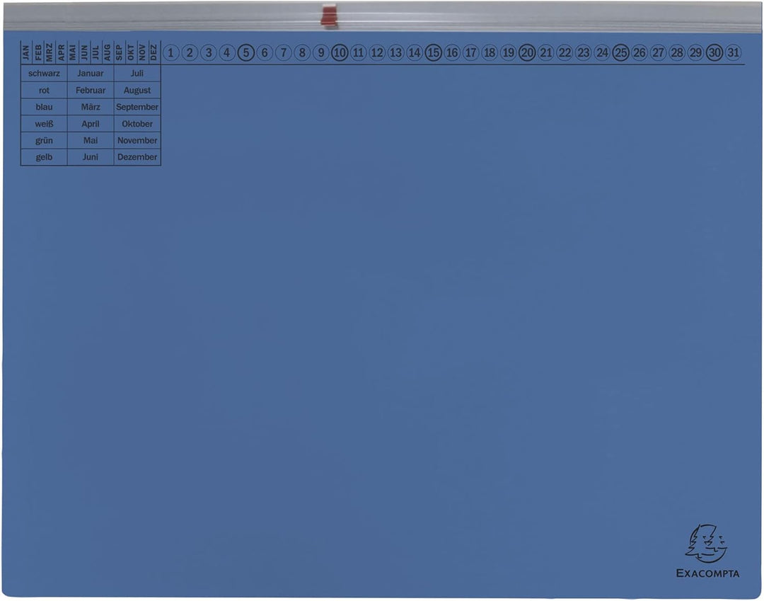 Exacompta 370207B 25er Pack Premium Kanzlei Hängehefter Exaflex Rechtsheftung, aus extra starkem Rec