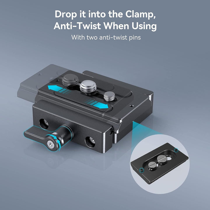 SMALLRIG Schnelle Veröffentlichung Klemme und Platte, Baseplate für Arca Standard - 2280