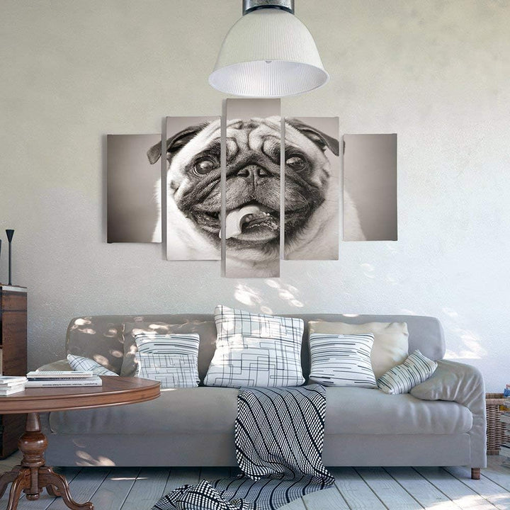 Feeby. Leinwandbild - 5 Teile - Bilder, Wand Bild, Wandbilder, Kunstdruck XXL, 5-Teilig, Typ A, 100x