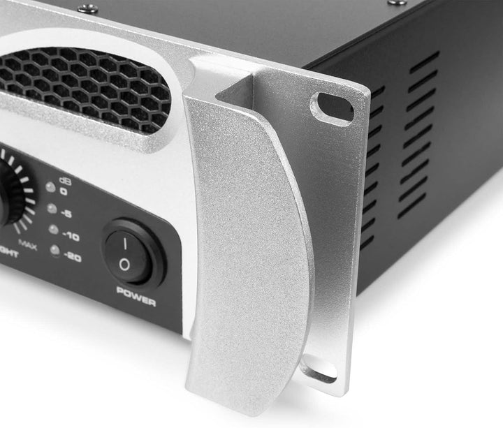 Vonyx VPA1000 PA Verstärker Endstufe 1000 Watt Leistungsverstärker 2 x 500 W mit Bluetooth, MP3-Play