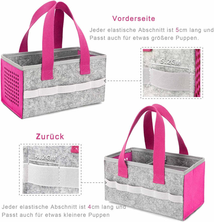 LuckySign - Musikbox Tasche für Toniebox Tragbar Toniebox Transporttasche für Figuren und Box samt Z