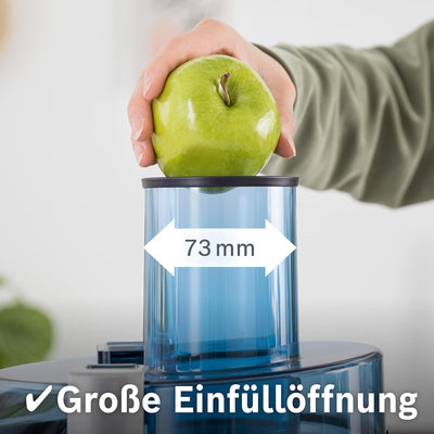 Bosch Entsafter VitaJuice 3 MES3500, elektrische Saftpresse für Obst und Gemüse, grosser Einfüllscha