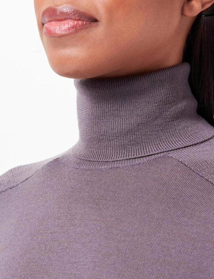 G-STAR RAW Damen Core Slim Turtle Knitted Pullover Knits XS Grau (Rabbit D23678-b692-g077), XS Grau