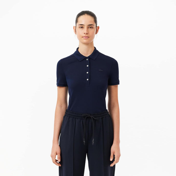 Lacoste Damen PF5462 Poloshirt, Marine, 42
