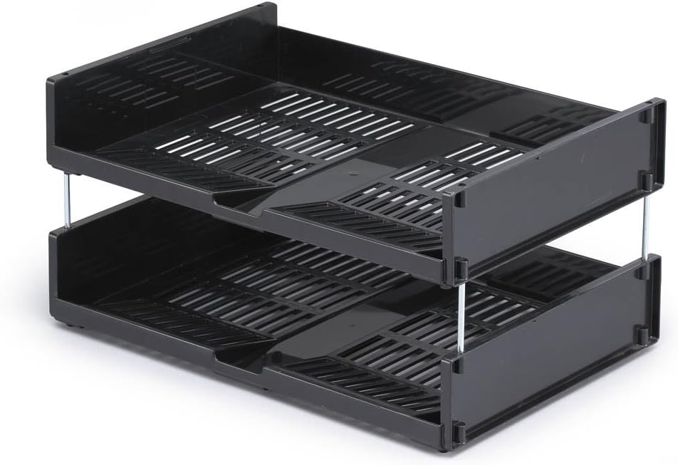 Durable Briefablageschale optimo A4 blauer Engel, 6 Stück, anthrazit, 1700801058 DIN A4 Querformat,