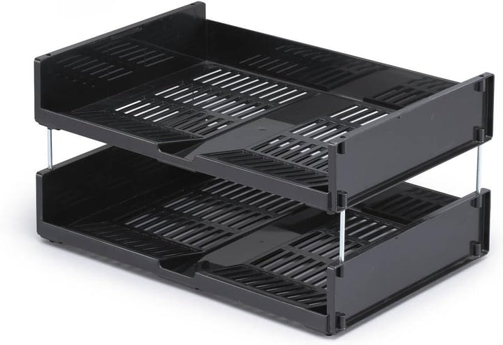 Durable Briefablageschale optimo A4 blauer Engel, 6 Stück, anthrazit, 1700801058 DIN A4 Querformat,
