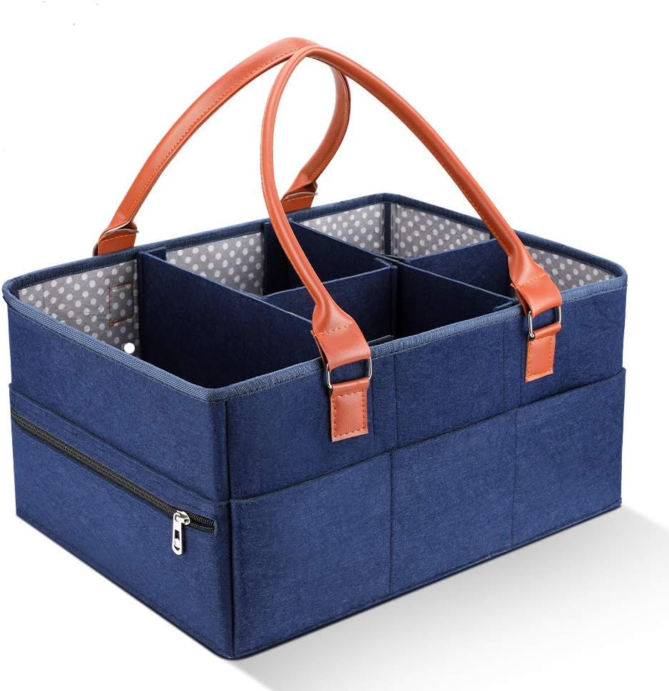 Baby Windel Caddy Organizer, tragbare Wickeltisch Organizer Windel Ablagekorb Auto Reise Ablagekorb
