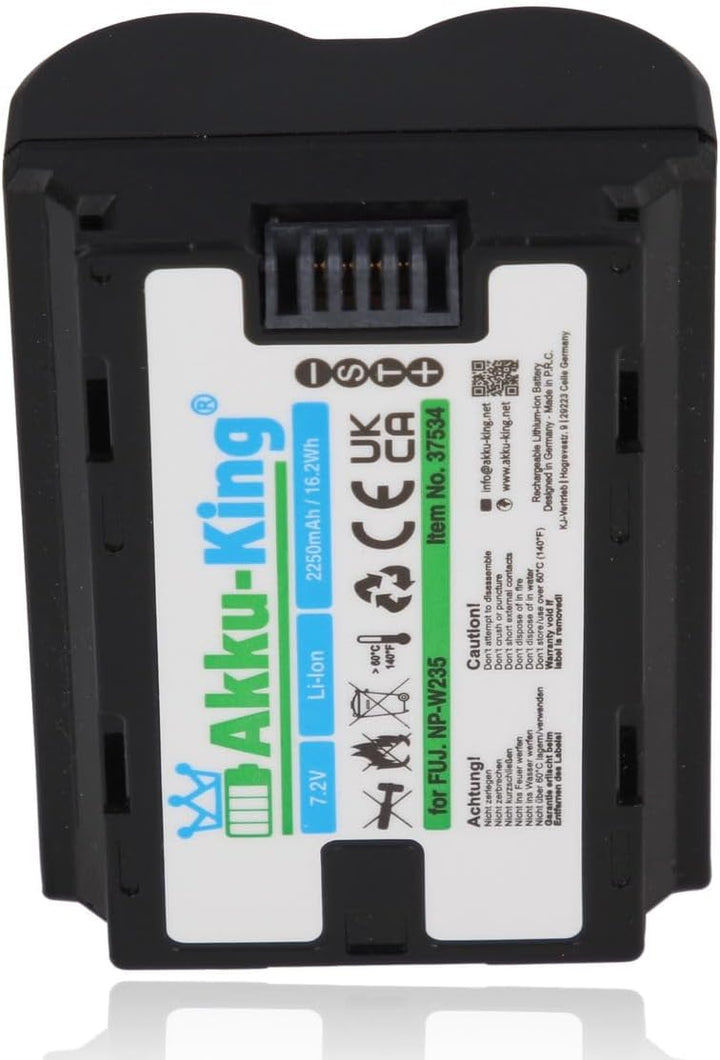 Akku kompatibel mit Fuji NP-W235 - Li-Ion 2250mAh - für X-T4