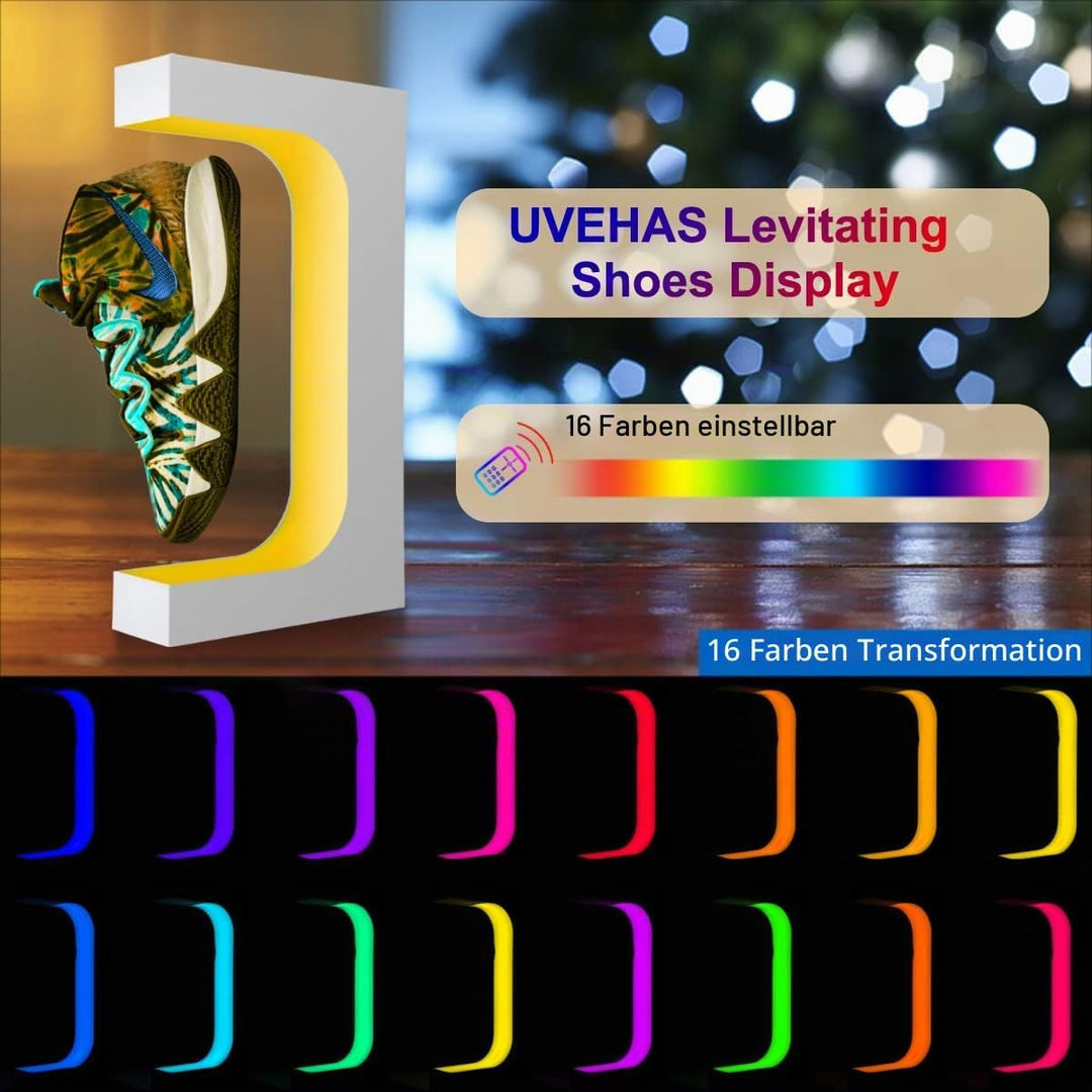 UVEHAS Schwebendes Schuh-Display, Schwebende rotierende Sneaker Stand, Magnetische Levitation Schuhr