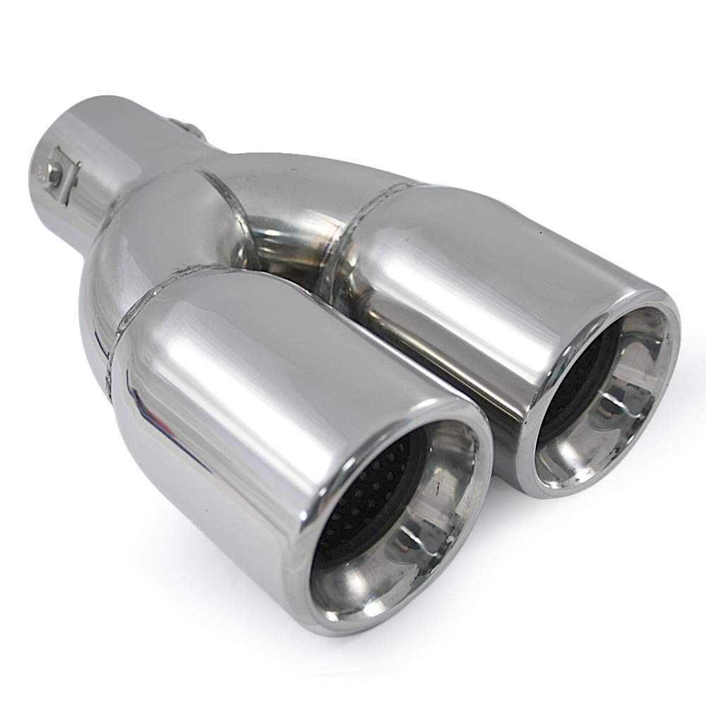 Universal 2425987 Auspuffblende Endrohr Sport Schalldämpfer Edelstahl Ø 55mm Chrom