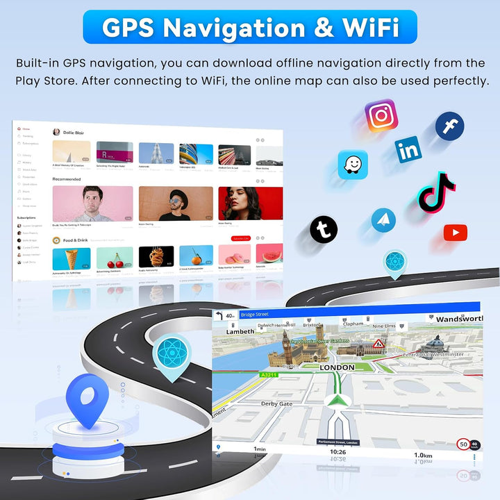 Roinvou 4+64G Autoradio Android für Peugeot 208/2008 2012-2018 Wireless Carplay Android Auto, Touch