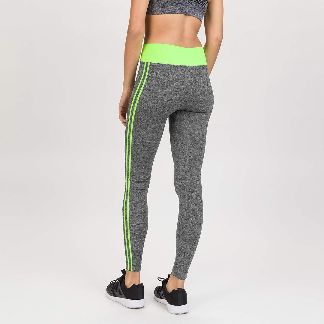Damen Amincissant Leggings FR : Einheitsgrösse (Taille Fabricant : S/M) Gelb, FR : Einheitsgrösse (T