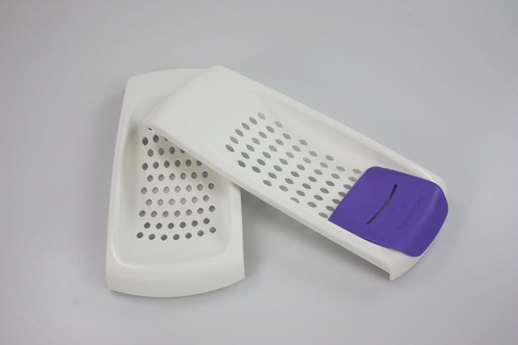 TUPPERWARE Backen (2) weiss P22 Knöpfle Spätzlekönig+Teigspatel Spätzleria 29738