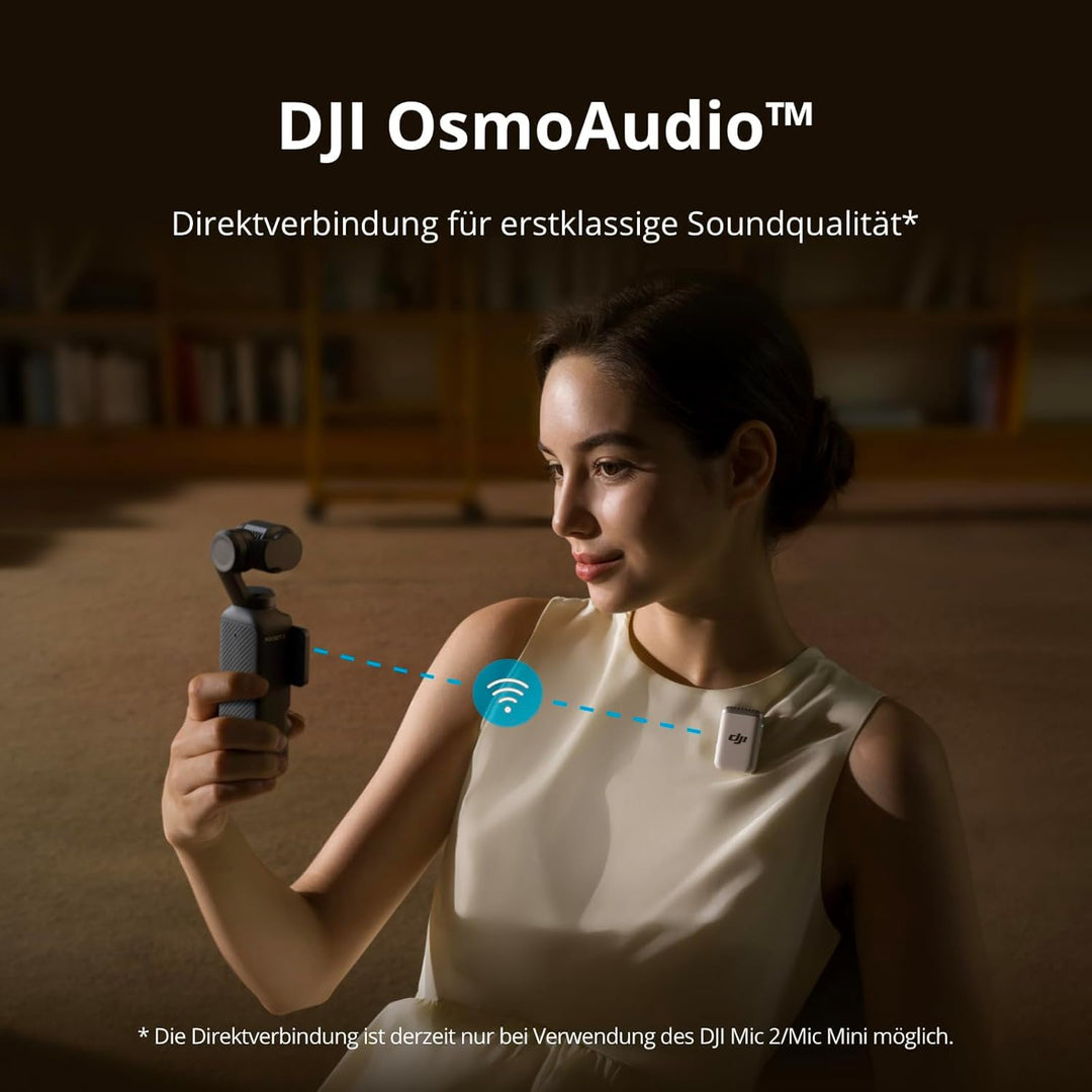 DJI Osmo Pocket 3 Kreativ Combo Bundle, vlog Kamera 4K mit 1-Zoll-CMOS und 4K/120 fps Video, 3-Achse